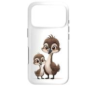 Mama Bird and Baby Caneton Cartoon Coque pour iPhone 17 Pro