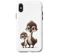 Mama Bird and Baby Caneton Cartoon Coque pour iPhone X/XS