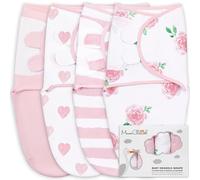 Mama Cheetah - Couverture d’emmaillotage bio pour bébé, lange ajustable facile à utiliser pour bébé garçon ou fille de 0 à 3 mois