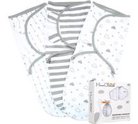 Mama Cheetah Couverture d'Emmaillotage pour Bébé, Emmaillotage Facile pour Nouveau-né, Sac d'Emmaillotage en Coton Biologique, Ensemble d'Emmaillotage pour Bébé Garçon Et Bébé Fille, Petit (0-3 Mois)