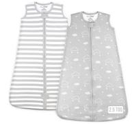 Mama Cheetah Gigoteuse pour bébé 2,5 TOG, couverture portable en coton bio avec fermeture éclair bidirectionnelle, gigoteuse d'emmaillotage pour nouveau-né, tout-petit, garçon, fille, 0 à 6 mois