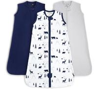 Mama Cheetah Sac de couchage pour bébé 0,5 TOG, couverture portable en coton biologique avec fermeture à glissière bidirectionnelle, toute saison pour nouveau-né, bébé, enfant, garçon, fille 6-12 mois
