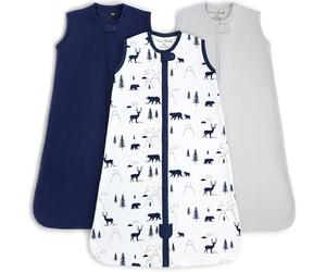 Mama Cheetah Sac de couchage pour bébé 0,5 TOG, couverture portable pour bébé en coton biologique avec fermeture éclair à double, transition d’emmaillotage nouveau-né Nourrisson Garçon Fille,0-6 mois