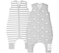 Mama Cheetah Sac de couchage pour bébés avec pieds, 10 TOG Organic Cotton Baby Wearable Blankets with Legs, Baby Sleeping Bag for Walkers, Early Walker 6-18 Months