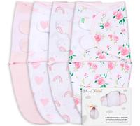 Mama Cheetah Sac d'emmaillotage pour bébé, Couverture d'emmaillotage Bio, Sachets d'emmaillotage pour Nouveau-nés, Écharpe de Nuit Ajustable pour bébé, Emmaillotage Facile pour garçon Fille 0-3 Mois