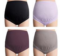 Mama Cotton Culottes de maternité Taille Haute pour Femme - Couverture complète - Lot Multiple (S-4XL), XX-Large