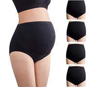 Mama Cotton Culottes de maternité Taille Haute pour Femme - Couverture complète - Lot Multiple (S-4XL), XX-Large