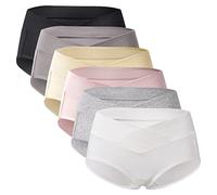 Mama Cotton Women's Under The Bump Maternity Panties Grossesse Post-Partum sous-vêtements Multi-Pack