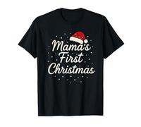 Mama First Christmas New Mom Baby Sentimental Holiday T-Shirt
