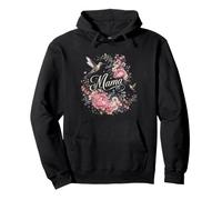 Mama Floral Colibri Pivoine Fleur Citation Mère Sweat à Capuche