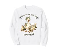 Mama Goose Duck Send Help Funny Mom Life Sweatshirt