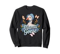 Mama Goose Silly Coquette Floral Vintage Fête des Mères Sweatshirt
