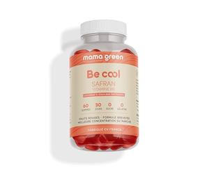 Mama Green - Gummies Safran B6 - Contribue à l'équilibre émotionnel - Aide au maintien d'une humeur positive - Sans sucre - 60 gummies - Fabriqué en France