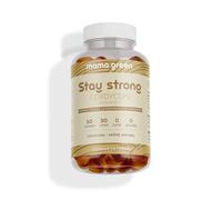 Mama Green - Gummies Stay Strong - Cordyceps & Vitamine C - Vitalité & Réduction de la Fatigue - Booster Naturel Sans Caféine - 60 Gummies - Sans Sucre - Fabriqué en France