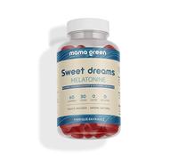 Mama Green - Gummies Sweet Dreams - Mélatonine - Favorise l’endormissement et un sommeil de meilleure qualité - 60 gummies - Sans sucre - Sans colorants et arômes artificiels - Fabriqué en France