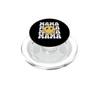 Mama Happy Face 1er Anniversaire thème Familial Assorti PopSockets PopGrip pour MagSafe