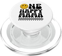 Mama Happy Face 1er Anniversaire thème Familial Assorti PopSockets PopGrip pour MagSafe
