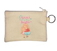 Mama is My Bestie Porte-monnaie Beige
