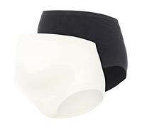 MAMA.LICIOUS MLHEAL Cotton Panties 2-P A.Noos Slip, Noir/Paquet : Blanc, X-Large Femme