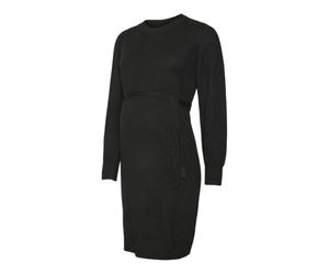 MAMA.LICIOUS MLNEWANNE L/S ABK Knit Dress A Noos, Noir, M