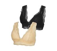 MAMA.LICIOUS Mlnewsenia Lace Bra 2f 2-p A. Soutien-Gorge, Sunburst/Pack : Noir, XL Femme