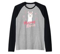Mama Llama Amoureux Mignons des Lamas d'alpaga Manche Raglan