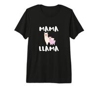 Mama Llama Funny Cute Mom T-Shirt Haut de Gamme