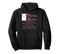 Mama Llama Mom Life Ne plaisante Pas avec Mes Enfants Sweat à Capuche