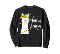 Mama Llama Tournesol Lamas Mignons Fête des mères Sweatshirt