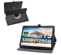 MAMA MOUTH Compatible avec TABWEE T80 Étui,Housse en Cuir PU Rotative 360°pour TABWEE T80/ZENVA T80/TPZ T10B 10,1 Pouces Tablette,Noir