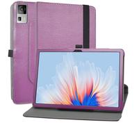 MAMA MOUTH Coque pour CHUWI AuPad,en Cuir Protecteur avec Stand Étui en PU Cuir Rotative 360 degrés Housse de Protection Flip Case Cover pour CHUWI AuPad 10.95 Pouces Tablette,Violet
