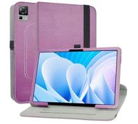 MAMA MOUTH Coque pour DOOGEE T35,en Cuir Protecteur avec Stand Étui en PU Cuir Rotative 360 degrés Housse de Protection Flip Case Cover pour DOOGEE T35 / DOOGEE T30 Pro 11 Pouces Tablette,Violet