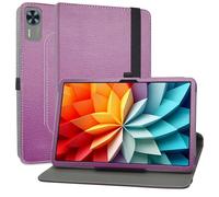 MAMA MOUTH Coque pour DOOGEE T36,en Cuir Protecteur avec Stand Étui en PU Cuir Rotative 360 degrés Housse de Protection Flip Case Cover pour Blackview Mega2 / OSCAL Pad 100 12 Pouces Tablette,Violet