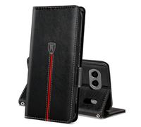 MAMA MOUTH Coque pour OnePlus Nord 4, Rabat Portefeuille Cuir Etui, Magnétique Silicone TPU Bumper Housse,Support avec Porte Cartes Pochette Cover, Antichoc Case pour OnePlus Nord 4 Noir Profond