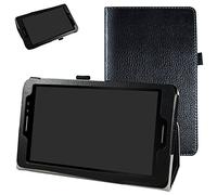 Mama Mouth PU Cuir Folio 2-Folding Support Coque avec Support de Stylet pour AT & T 20,3 cm Trek 2 HD 20,3 cm 4 G LTE Tablette Android 2016 Noir