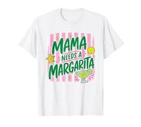 Mama Needs Margarita Fun Mom Beach Drink Design T-Shirt