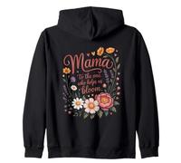 Mama Nous Aide à Faire fleurir Le Design Floral de maternité Sweat à Capuche