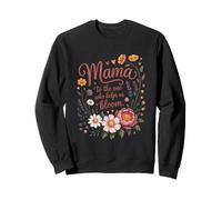 Mama Nous Aide à Faire fleurir Le Design Floral de maternité Sweatshirt