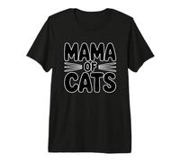 Mama of Cats T-Shirt Haut de Gamme