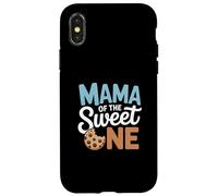Mama of The Sweet One Cookies and Milk Famille 1er Anniversaire Coque pour iPhone X/XS