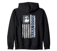 Mama Oie avec étoiles drapeau américain Sweat à Capuche