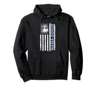 Mama Oie avec étoiles drapeau américain Sweat à Capuche