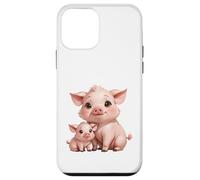 Mama Pig et bébé porcelet Animal de la Ferme Coque pour iPhone 12 Mini