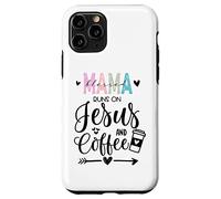 Mama Runs on Coffee and Jesus,Fueled by Jesus and Coffee Mom Coque pour iPhone 11 Pro