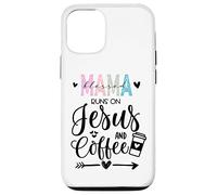 Mama Runs on Coffee and Jesus,Fueled by Jesus and Coffee Mom Coque pour iPhone 12/12 Pro