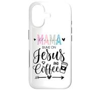 Mama Runs on Coffee and Jesus,Fueled by Jesus and Coffee Mom Coque pour iPhone 17