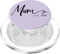 Mama Soon to Be Mum Est 2026 PopSockets PopGrip pour MagSafe