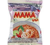 MAMA Soupe de nouilles instantanées en sachet saveur Crevette TOM YUM 60G (Lot de 6 sachets)