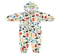 mama stadt Combinaison Anti Pluie Enfant Manteau Imperméable Fille Garcon Combinaison Impermeable Bebe Veste Pluie avec Capuche, Jaune/XL (7-9 Ans)