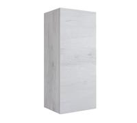 Mama Store Révésible Athéna Armoire Murale réversible en kit en Bois avec système d'ouverture Push and Pull, ingénierie, chêne Blanc, cm